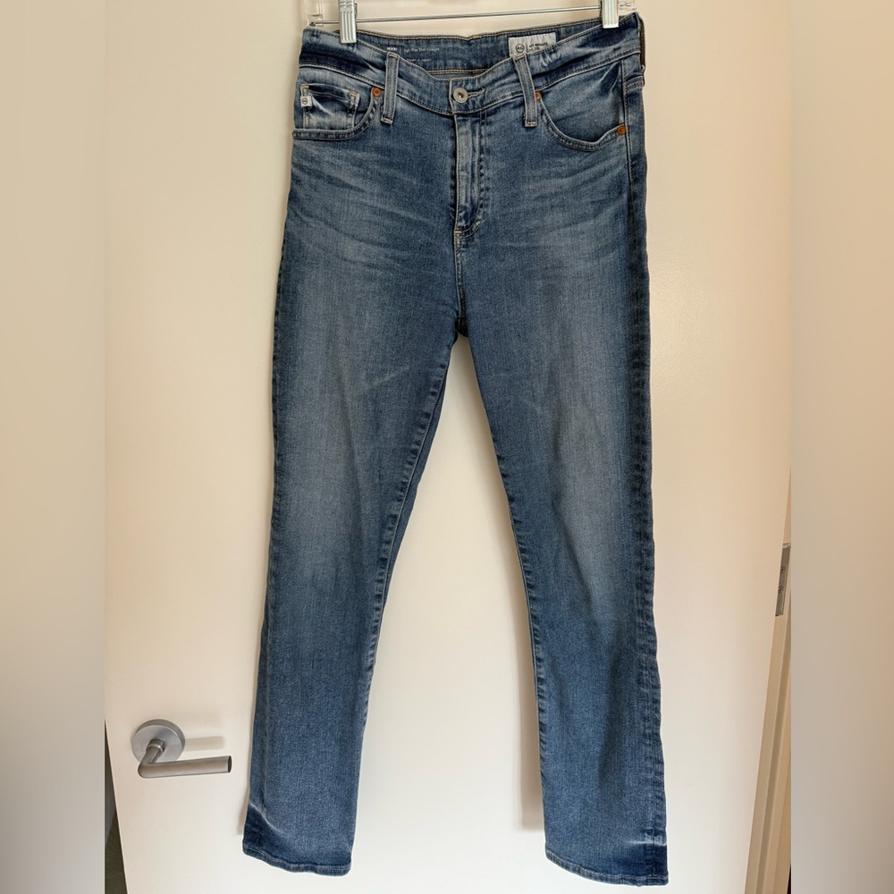 AG Mari Mid Rise Slim Straight Jeans - size 28